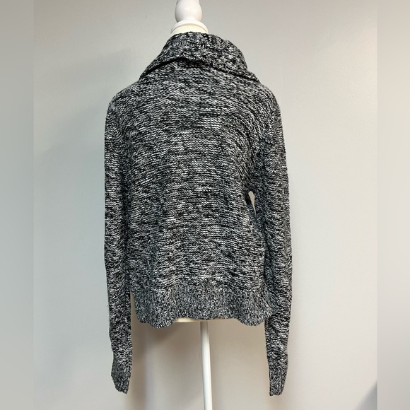 Stephanie Rodgers Knit Cardigan Sweater Size Small Black & White - Picture 3 of 3